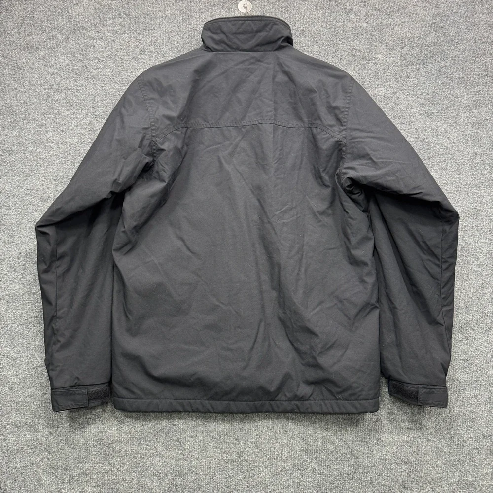 Columbia Full Zip Jacket Mens M Black Long Sleeve Fleece Lined Outdoor Jacket